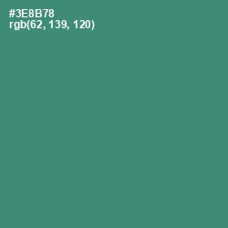 #3E8B78 - Sea Green Color Image