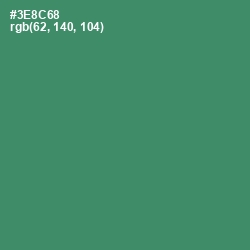 #3E8C68 - Sea Green Color Image