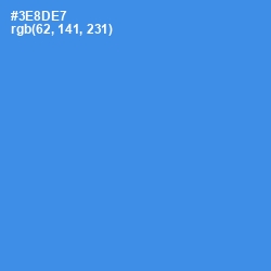 #3E8DE7 - Curious Blue Color Image