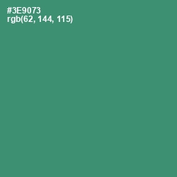 #3E9073 - Sea Green Color Image