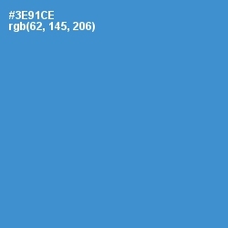 #3E91CE - Curious Blue Color Image