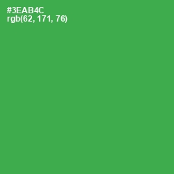 #3EAB4C - Sea Green Color Image