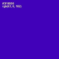 #3F00B6 - Blue Gem Color Image