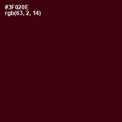#3F020E - Temptress Color Image