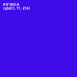 #3F0BEA - Blue Color Image