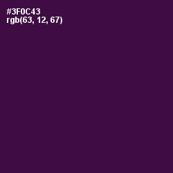 #3F0C43 - Valentino Color Image