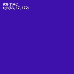 #3F11AC - Blue Gem Color Image