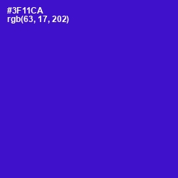 #3F11CA - Dark Blue Color Image