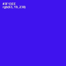 #3F13EE - Blue Color Image
