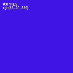 #3F14E5 - Blue Color Image