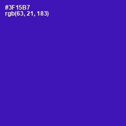 #3F15B7 - Governor Bay Color Image