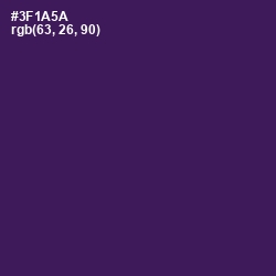#3F1A5A - Grape Color Image