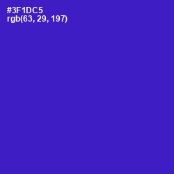 #3F1DC5 - Dark Blue Color Image
