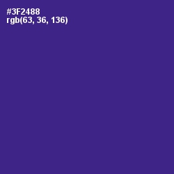 #3F2488 - Jacksons Purple Color Image