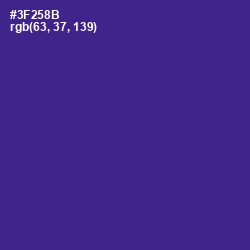 #3F258B - Jacksons Purple Color Image