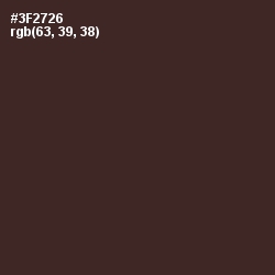 #3F2726 - English Walnut Color Image