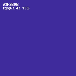 #3F2B9B - Jacksons Purple Color Image