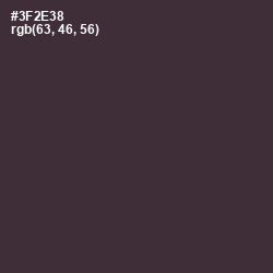 #3F2E38 - Blackcurrant Color Image
