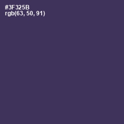 #3F325B - Martinique Color Image