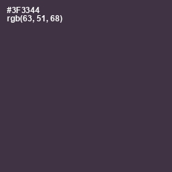 #3F3344 - Ship Gray Color Image