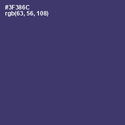 #3F386C - Jacarta Color Image