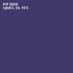 #3F3A6B - Jacarta Color Image