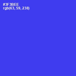 #3F3BEE - Blue Color Image