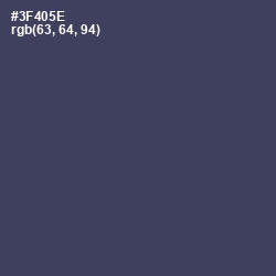 #3F405E - Oxford Blue Color Image