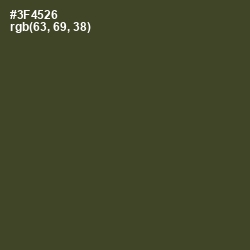 #3F4526 - Lunar Green Color Image