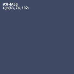 #3F4A66 - San Juan Color Image