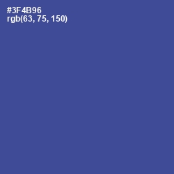 #3F4B96 - Chambray Color Image