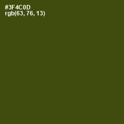 #3F4C0D - Clover Color Image