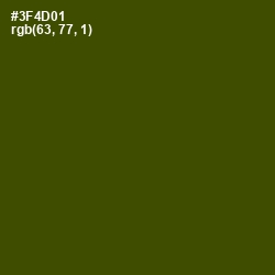 #3F4D01 - Clover Color Image