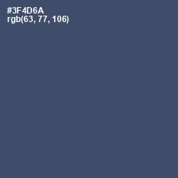 #3F4D6A - San Juan Color Image