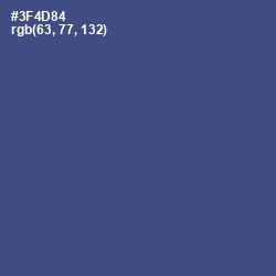 #3F4D84 - Chambray Color Image