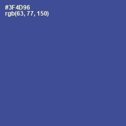 #3F4D96 - Chambray Color Image