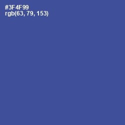 #3F4F99 - Chambray Color Image