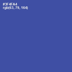 #3F4FA4 - Azure Color Image