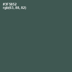#3F5852 - Mineral Green Color Image