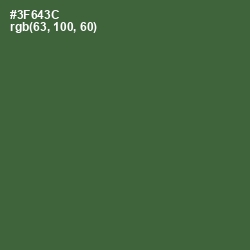 #3F643C - Tom Thumb Color Image