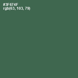 #3F674F - Killarney Color Image