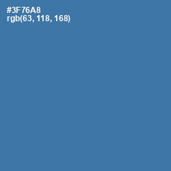 #3F76A8 - Astral Color Image