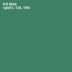 #3F8068 - Sea Green Color Image