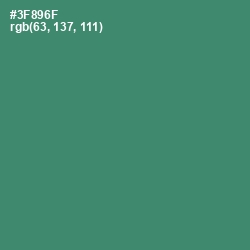 #3F896F - Sea Green Color Image