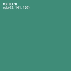 #3F8D78 - Sea Green Color Image