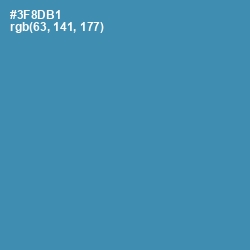 #3F8DB1 - Boston Blue Color Image