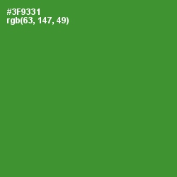#3F9331 - Forest Green Color Image