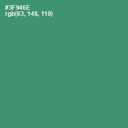 #3F946E - Sea Green Color Image