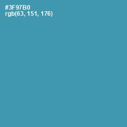 #3F97B0 - Boston Blue Color Image