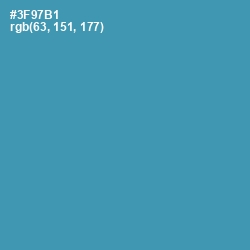 #3F97B1 - Boston Blue Color Image